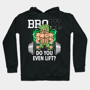 Brolifting Bro Do You Even Lift? Japanese Anime Manga Gym Workout Parody Meme Hoodie